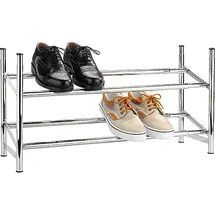 Wenko Schuhregal 62,0 - 115,0 x 23,0 x 35,0 cm ausziehbar silber