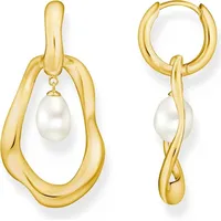 Thomas Sabo Creolen Bold Elegance gold, weiß 430-14 onesize