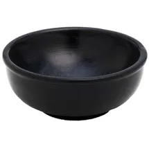 Nklaus Räucherschale schwarz Rauchgefäß 10cm Durchmesser Deko Specksteinschale Weihrauchbehälter aus Speckstein 7521