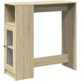 vidaXL Bartisch mit Regal Sonoma-Eiche 101x40x103,5 cm Holzwerkstoff