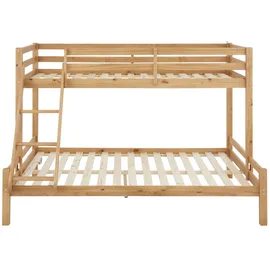 LÜTTENHÜTT Kinderbett Alpi 140 x 200 cm Kiefer gebeizt beige