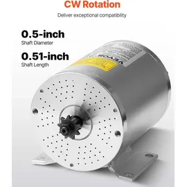 Vevor 3000 W elektrischer bürstenloser Gleichstrommotor, Elektromotor, 72 V, 4900 U/min, Go-Kart-Elektromotor, elektrischer Dirtbike-Motor für E-Bike, Motorrad, Roller, Heimwerker