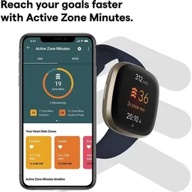 Fitbit Versa 3 nachtblau/aluminium softgold