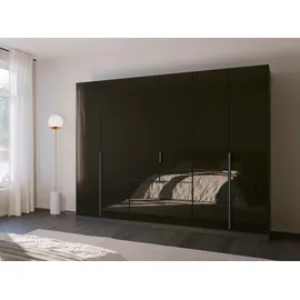 Rauch Drehtürenschrank Modern by Quadra Spin 271 x 210 x 54 cm Grau/Schwarz