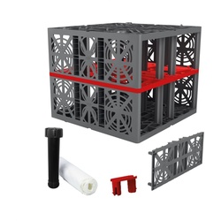 EcoBloc Komplettset inkl. Zubehör, Blockverbund Versickerungsanlage, 3360 L