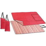 PEARL Picknickmatte: 2er-Set 3in1-Picknickdecke, Sitzkissen & Zudecke, waschbar, 180x150 cm (Mehrzweck-Picknickdecke, maschinenwaschbar, wasserdichte Tasche)