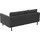 flexlux 3-Sitzer FLEXLUX "Bolzano", grau (dervit grau), B:174cm H:61cm T:90cm, 100% Polyester, Sofas, Sitzaufbau mit Kaltschaum & Stahl-Wellen, loose Sitz -& Rückenkissen