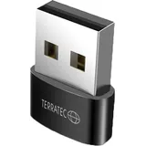 Terratec USB-A auf USB-C Adapter Schwarz