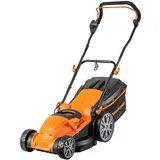 LawnMaster MEB1840M Elektro Rasenmäher 1800W 40cm, 6-fache Schnitthöhenverstellung 20-70 mm, 42L Fangbox