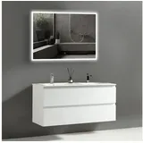 Alpenberger Badezimmer-Set 2-tlg. Hochglänzend Weiß