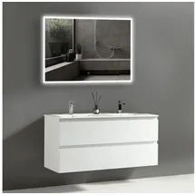 Alpenberger Badezimmer-Set 2-tlg. Hochglänzend Weiß
