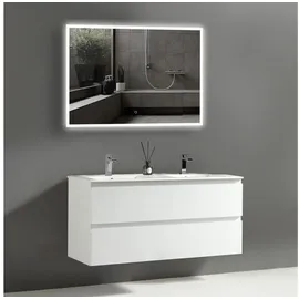 Alpenberger Badezimmer-Set 2-tlg. Hochglänzend Weiß