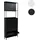 Mendler Schuhkipper 201 x 80 x 20 cm schwarz
