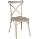 okaffarefatto Stuhl IN Kunststoff Polypropylen beige Sprint Stapelbox