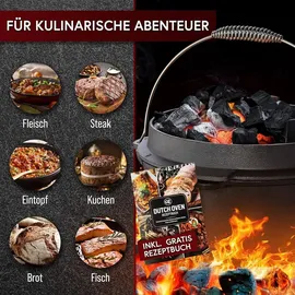 gusskönig Dutch Oven 12 l Gusseisen