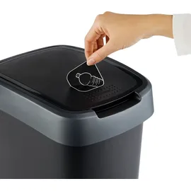 Rotho Twist 10 l dark silver