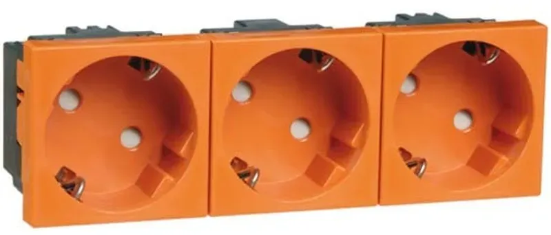 Peha SCHUKO-EB-Steckd.3-fach or D 6213.33 EMS SI WI