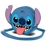 Karactermania Stitch Tongue Schultertasche Blau
