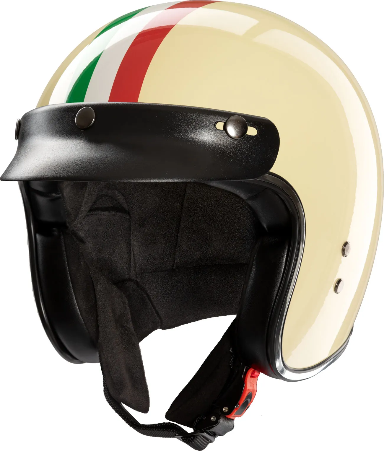 Redbike RB-802 Italia, casque à réaction - Beige/Vert/Blanc/Rouge - S