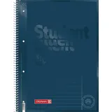 Brunnen Collegeblock Student Premium 1067925139 A4, Außenrand, 90 g/m2, 80 Blatt, liniert