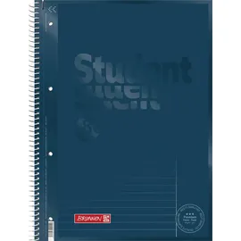 Brunnen Collegeblock Student Premium 1067925139 A4, Außenrand, 90 g/m2, 80 Blatt, liniert