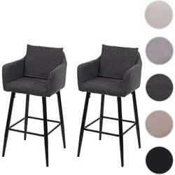 MVG Barhocker »MVG-H93«, 2er-Set, Bequeme Sitzpolsterung - grau