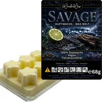 WonderWax Duftwachs Wax Melts für Duftlampe, 6 Sterne Duftmelt Wachsmelt Sojawachs Duftwachs Würfel für Raumdüfte, Wachs Duftöl Winter Indoor Schmelzen für Aromalampe Savage