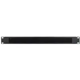 Inter-Tech - Kabel-Aufbewahrungsleiste mit Bürstenstreifen - Schwarz - 1U - 48.3 cm (19\"\")"