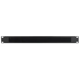 Inter-Tech - Kabel-Aufbewahrungsleiste mit Bürstenstreifen - Schwarz - 1U - 48.3 cm (19\"\")"