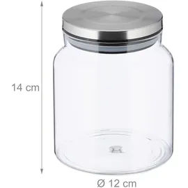 Relaxdays Vorratsglas 1100 ml 3 St.