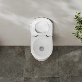 Kronenbach Tube Wand-WC mit WC-Sitz Weiß glänzend