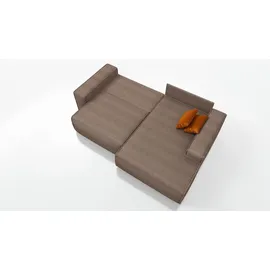 mebloland Ecksofa TOR mit Schlaffunktion. Farbe: Brown. - Braun