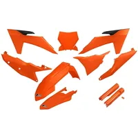 UFO Plastik Kit mit Gabelprotektoren für Motorrad Orange