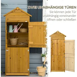 Outsunny Geräteschrank 0,79 x 0,49 m Natur