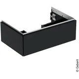 Geberit Waschtischunterschrank 1 Schublade 74 x 26,6 x 47 cm Schwarz