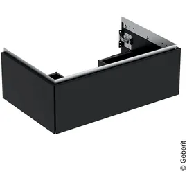 Geberit Waschtischunterschrank 1 Schublade 74 x 26,6 x 47 cm Schwarz