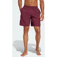 Adidas Solid CLX Classic-Length Badeshorts Maroon / Black M