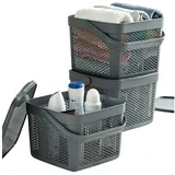 uandu Vorratsdose Kartoffel Aufbewahrungsbox 12Lx3 schwarz