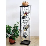 DanDiBo Ambiente DanDiBo Weinregal Blumensäule Oktave 100 cm Flaschenständer Metall Regal Flaschenhalter