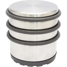 Wagner Boden-Türstopper Big Disk Tower EH 5072 Edelstahl-Optik Ø 70 mm x 70 mm