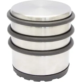 Wagner Boden-Türstopper Big Disk Tower EH 5072 Edelstahl-Optik Ø 70 mm x 70 mm