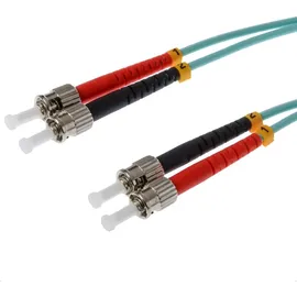 helos LWL Patchkabel 50/125μm OM3 aqua 5,0m