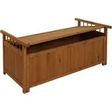 Mendler Aufbewahrungstruhe HWC-O13, Gartentruhe Auflagenbox Truhe, Tanne Holz FSC® 53x108x60cm ~ natur