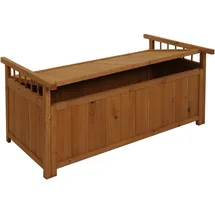 Mendler Aufbewahrungstruhe HWC-O13, Gartentruhe Auflagenbox Truhe, Tanne Holz FSC® 53x108x60cm ~ natur