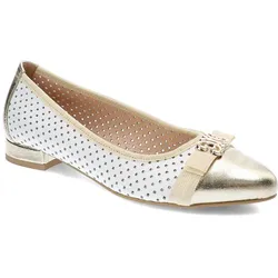 Weiße Ballerinas Damiss Modische Damenschuhe, 39