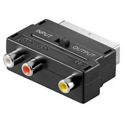 Scart-Adapter mit IN/OUT Umschalter