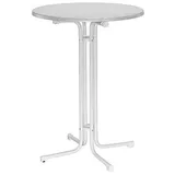 MFG Klapptisch Werzalit Ø 80 x 115 cm weiß