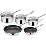 Tefal Jamie Oliver Cooks Classic E304S544 Topf-Set 8-tlg. 3 x Stielkasserolle + 2 x Bratpfanne