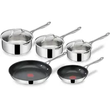 Tefal Jamie Oliver Cooks Classic E304S544 Topf-Set 8-tlg. 3 x Stielkasserolle + 2 x Bratpfanne