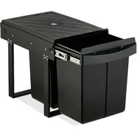 Relaxdays Einbaumülleimer 20 l Schwarz